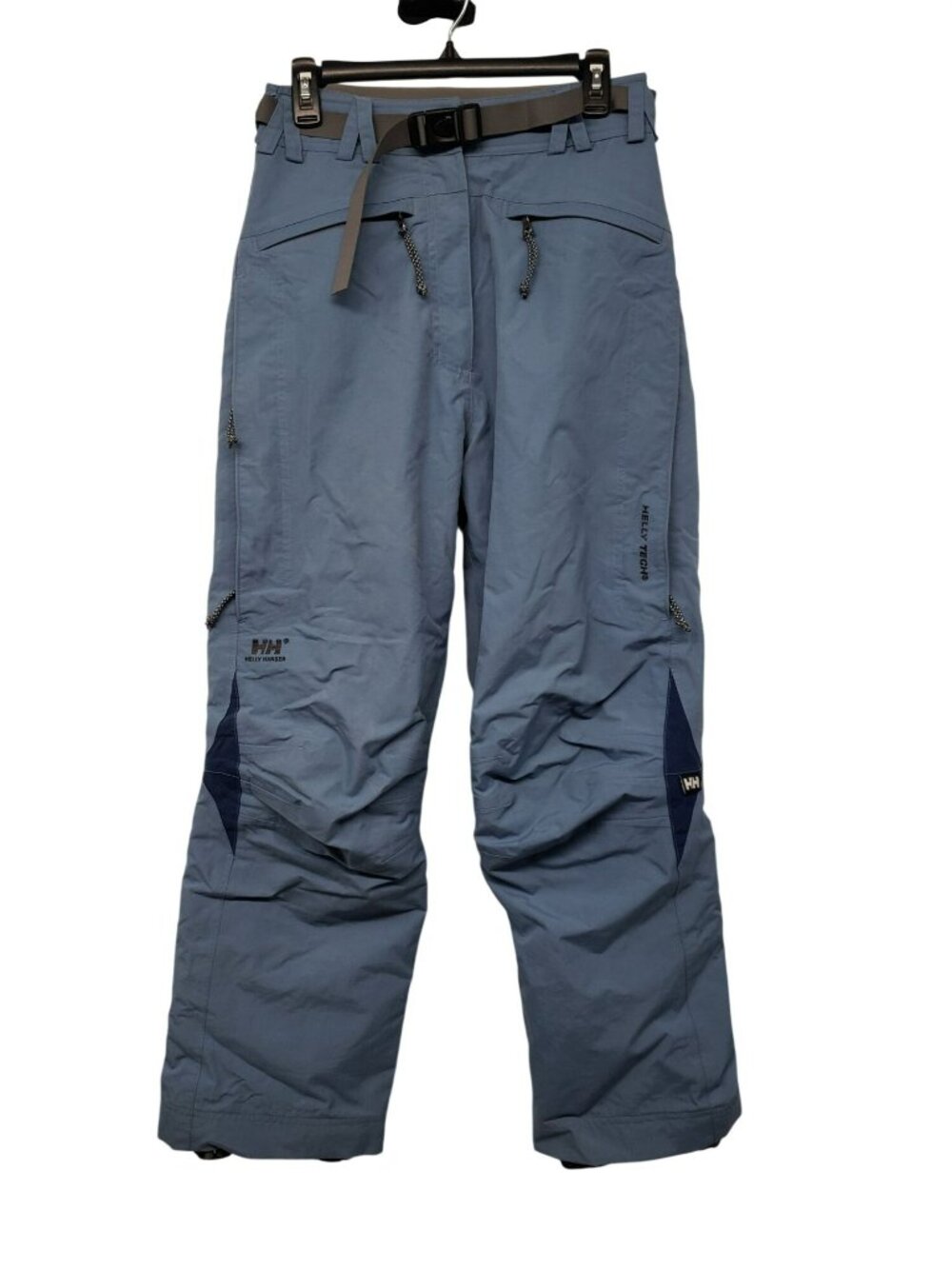 Helly Hansen Helly Tech Blue Snow Pants Womens M Medium Belted Ski Snowboard